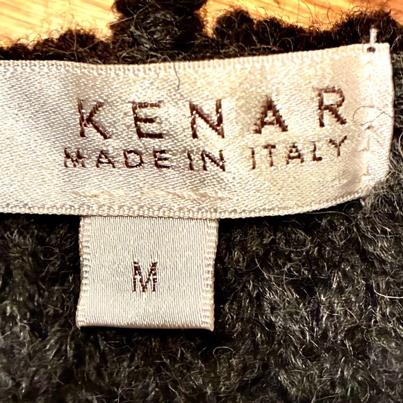 "Kenar" cardigan, M, gray, shawl collar, bell sleeves, EUC - Picture 6 of 14